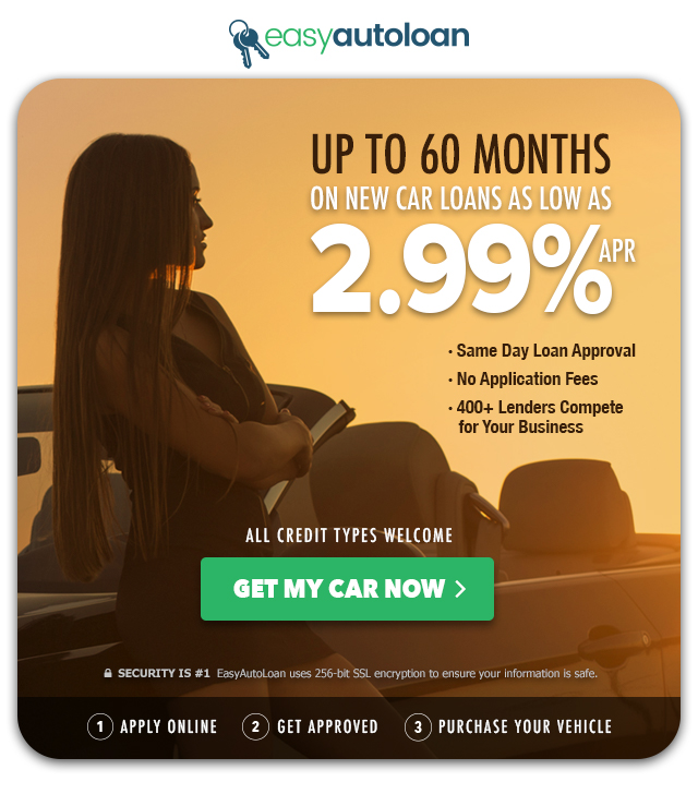 EasyAutoLoan - Up to 60 months on new car loans as low as 2.99% apr. Get my car now.